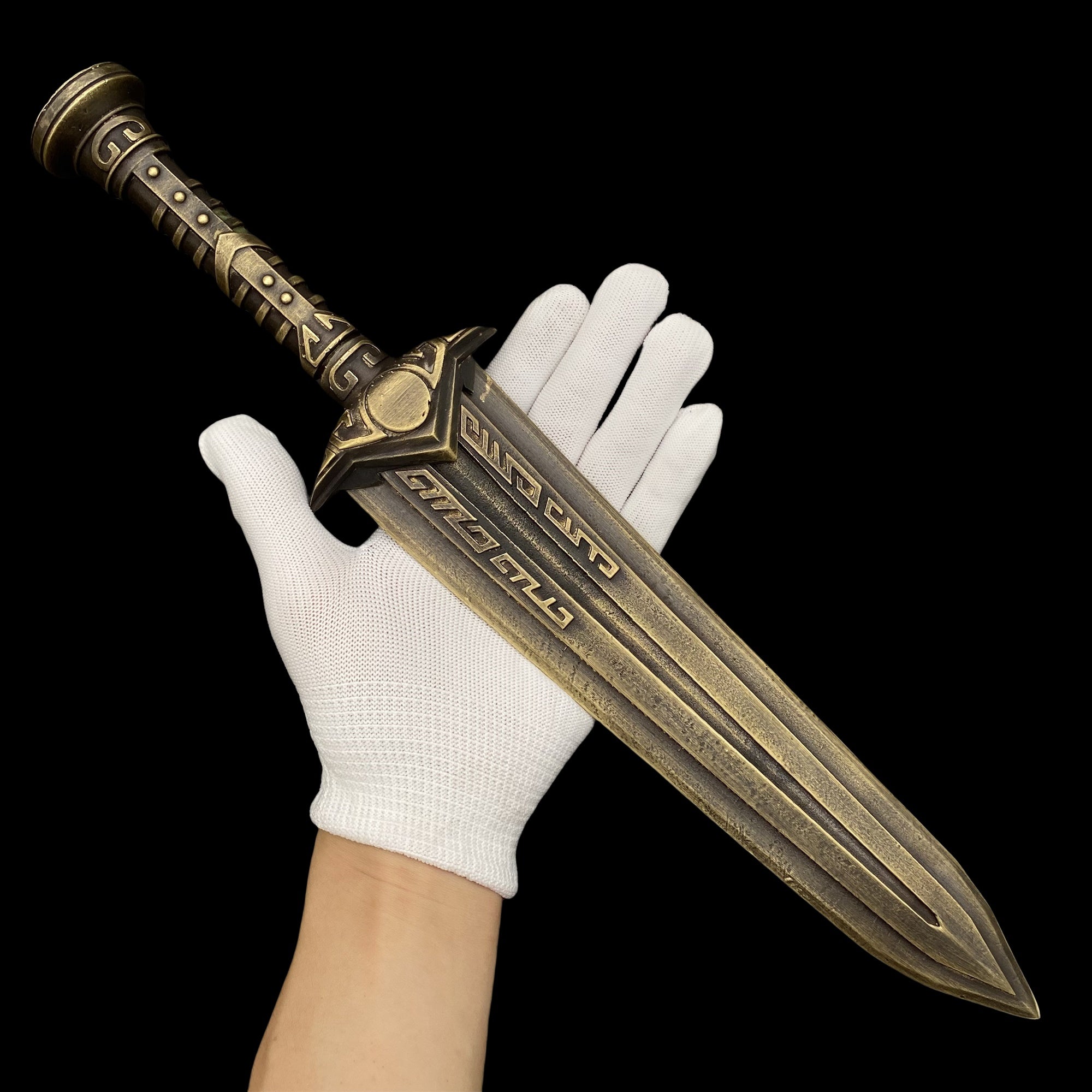 IRL Skyrim Dwarven Dagger Brass Replica Sword Only - Tophatter Daily Deals