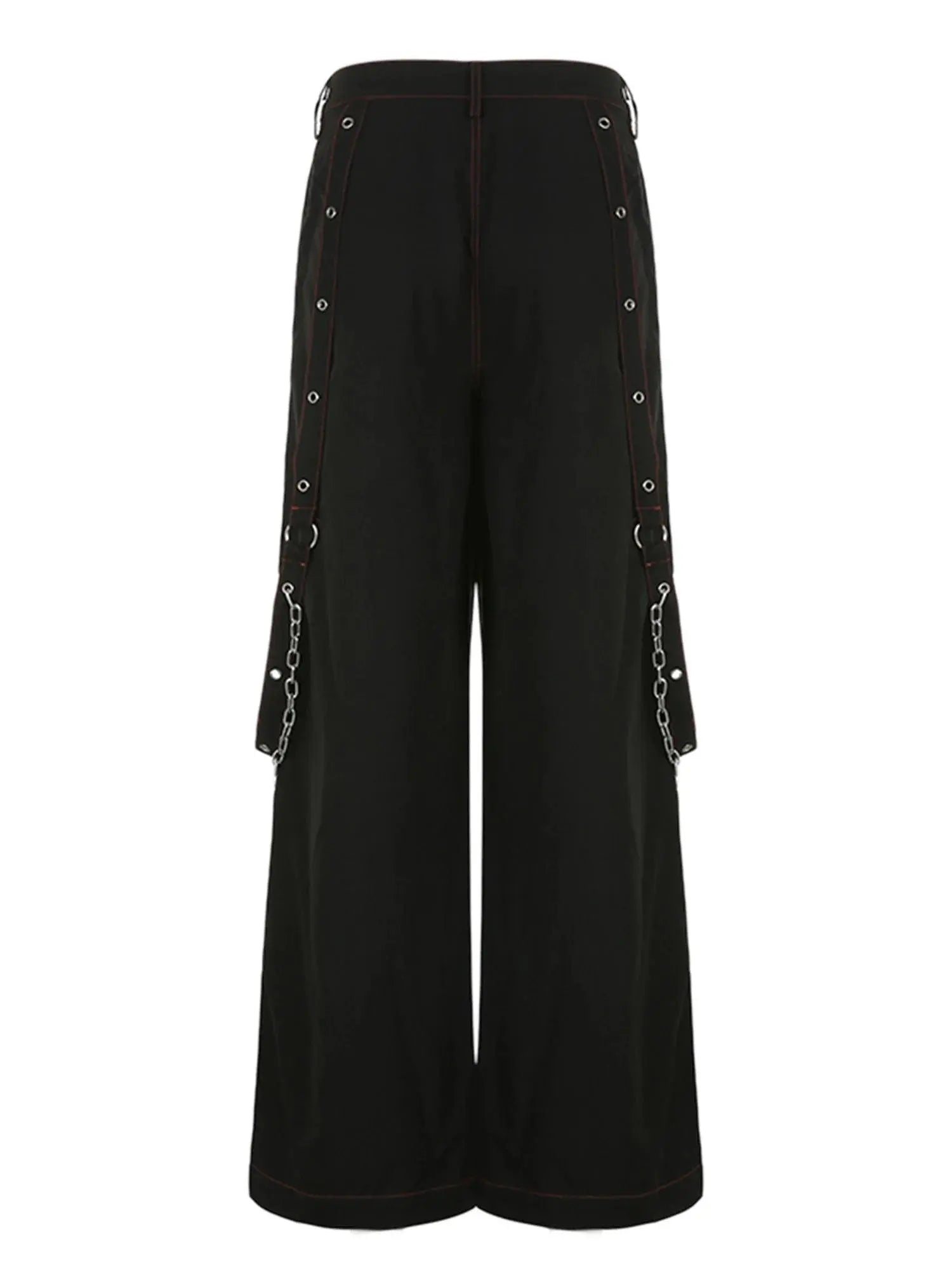 E-girl Gothic Grunge Cargo Pants Bandage Women Vintage Dark Academia Baggy Trousers Sweatpants Punk Hip Hop Streetwear - Tophatter Daily Deals