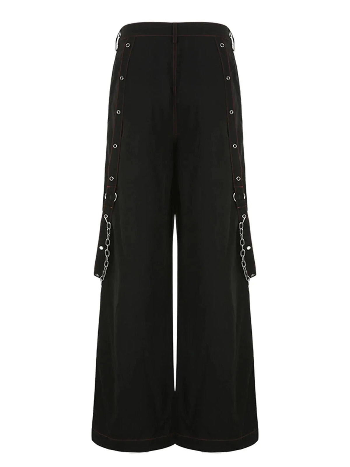E-girl Gothic Grunge Cargo Pants Bandage Women Vintage Dark Academia Baggy Trousers Sweatpants Punk Hip Hop Streetwear - Tophatter Daily Deals