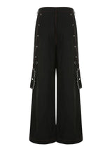 E-girl Gothic Grunge Cargo Pants Bandage Women Vintage Dark Academia Baggy Trousers Sweatpants Punk Hip Hop Streetwear - Tophatter Daily Deals