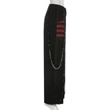 E-girl Gothic Grunge Cargo Pants Bandage Women Vintage Dark Academia Baggy Trousers Sweatpants Punk Hip Hop Streetwear - Tophatter Daily Deals