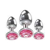 Adam & Eve Pink Gem Anal Plug Set – Metallic Butt Plugs in 3 Sizes > Anal Range > Jewel Butt Plugs - Tophatter Daily Deals