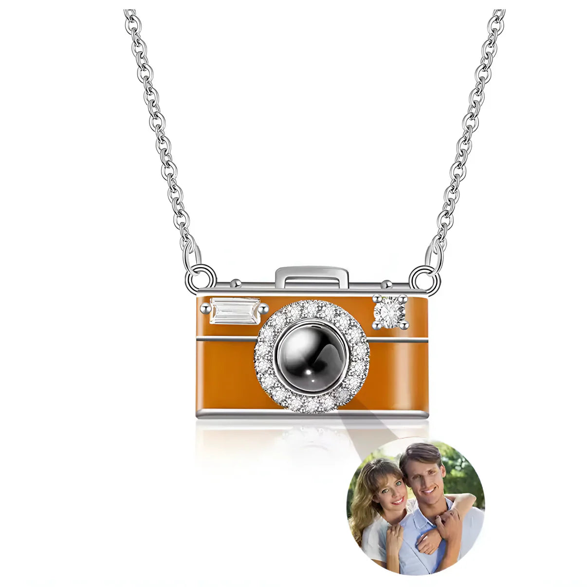 Camera Necklace Silver - Tophatter Daily Deals
