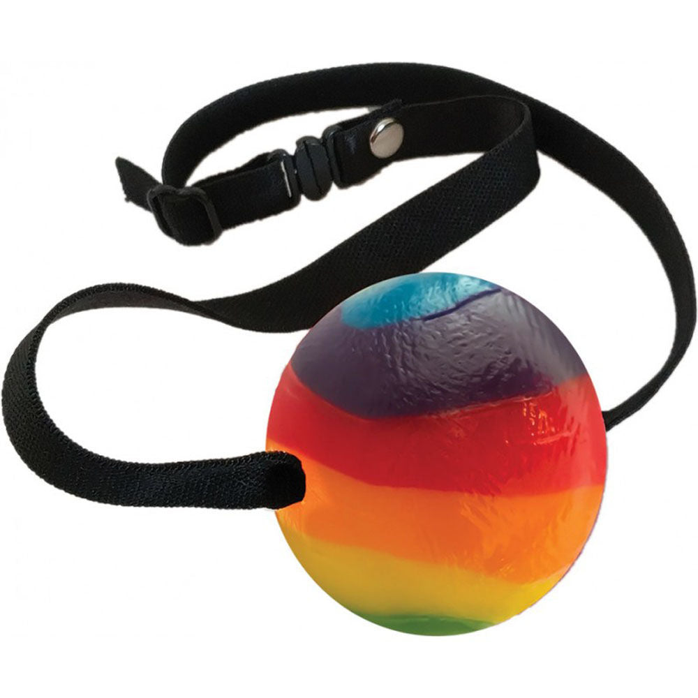 Rainbow Candy Ball Gag > Novelties > Candy & Edible Items - Tophatter Daily Deals