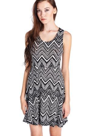 Women's Printed Jersey Dress Dresses / Midi - Tophatter Daily Deals