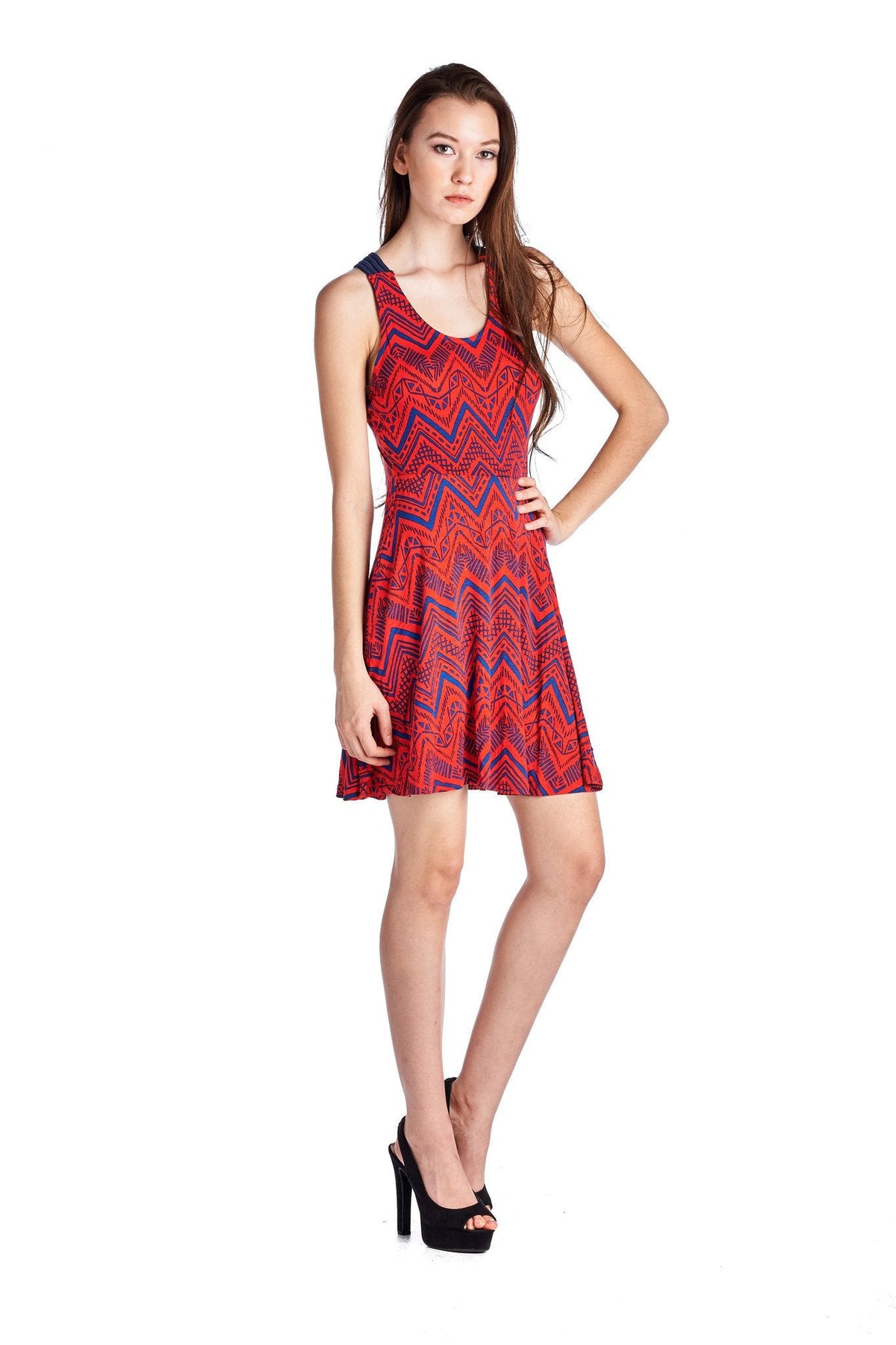 Women's Printed Jersey Dress Dresses / Midi - Tophatter Daily Deals