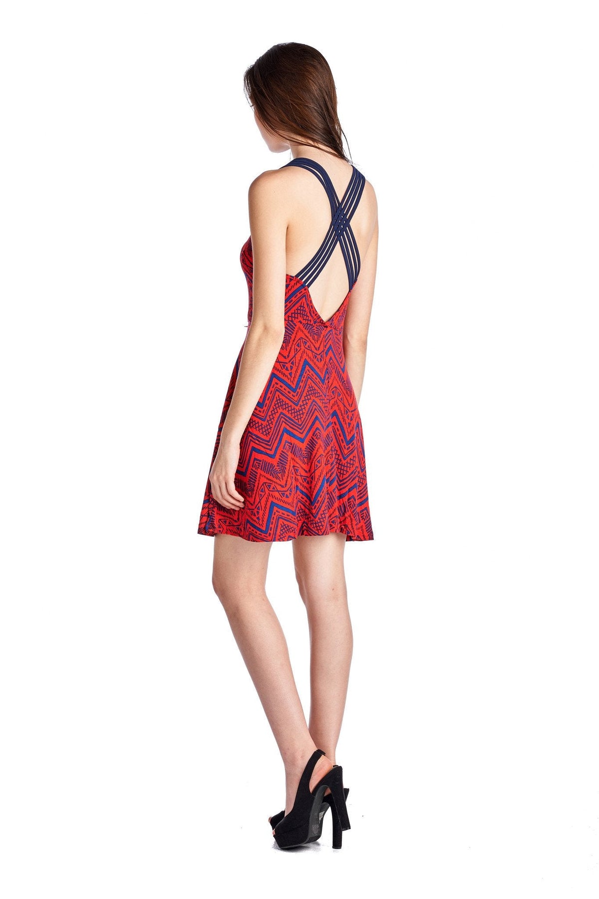 Women's Printed Jersey Dress Dresses / Midi - Tophatter Daily Deals