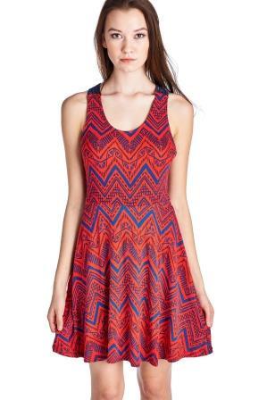 Women's Printed Jersey Dress Dresses / Midi - Tophatter Daily Deals