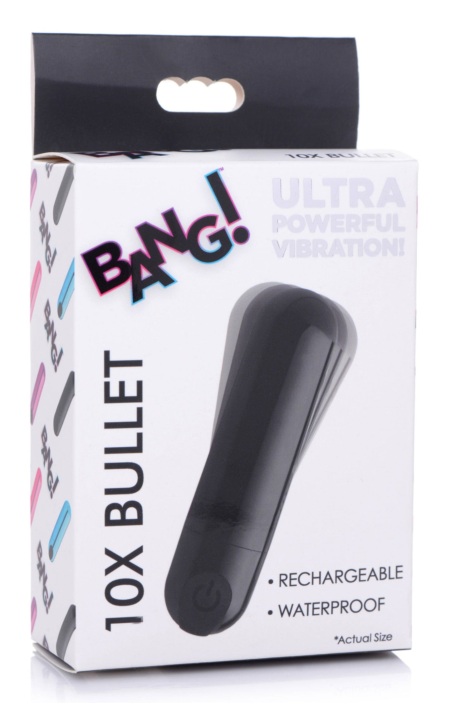 Bang 10X Rechargeable Vibrating Bullet (Black) – Compact Bullet Vibrator > Vibrators > Mini Vibrators - Tophatter Daily Deals