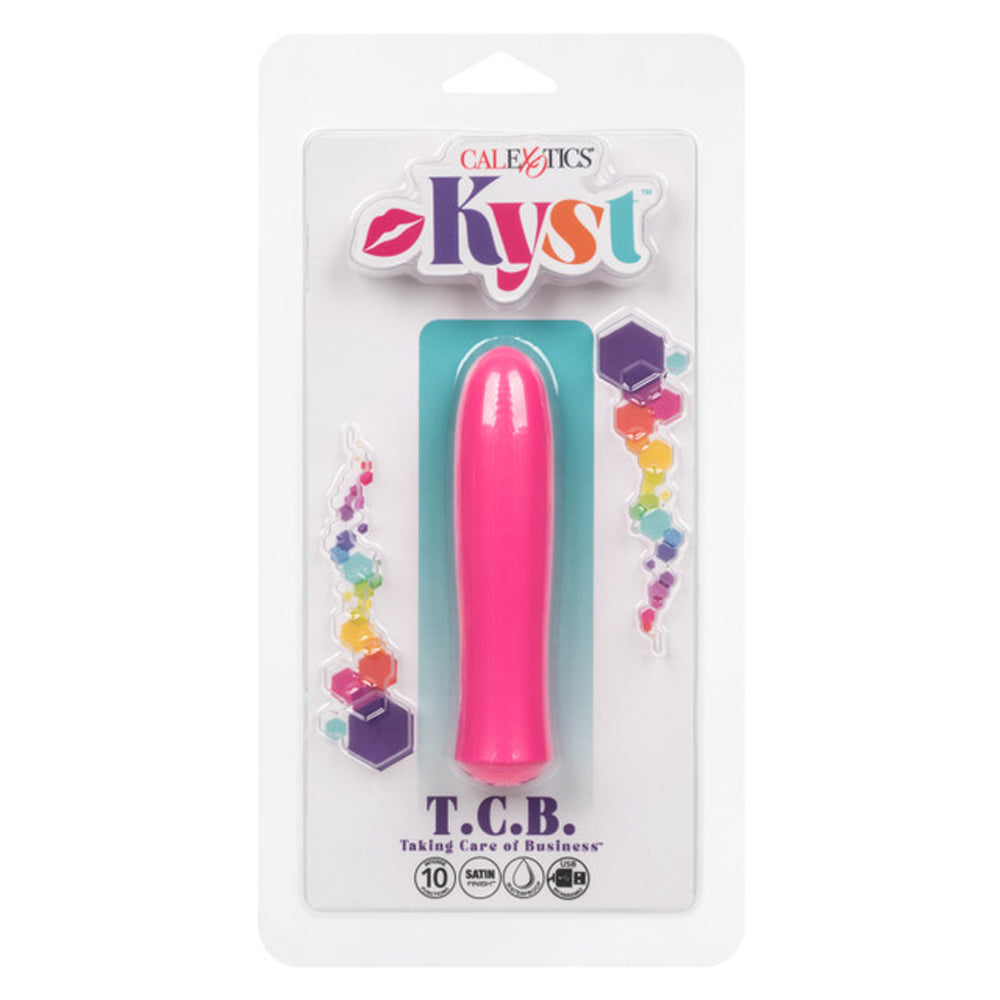 Kyst T.C.B. Taking Care of Business Mini Massager Pink 4-Inch Satin Finish > Vibrators > Mini Vibrators - Tophatter Daily Deals