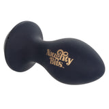 Naughty Bits Shake Your Ass Petite Black Vibrating Butt Plug with Gemstone Button > Anal Range > Jewel Butt Plugs - Tophatter Daily Deals