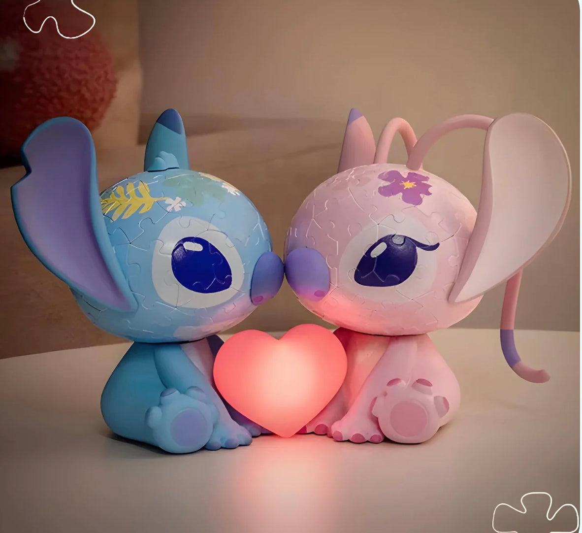 Stitch Puzzle 3D Lamp - Tophatter Daily Deals