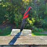 Striped 7" Tactical Knife Knife - Tophatter Daily Deals