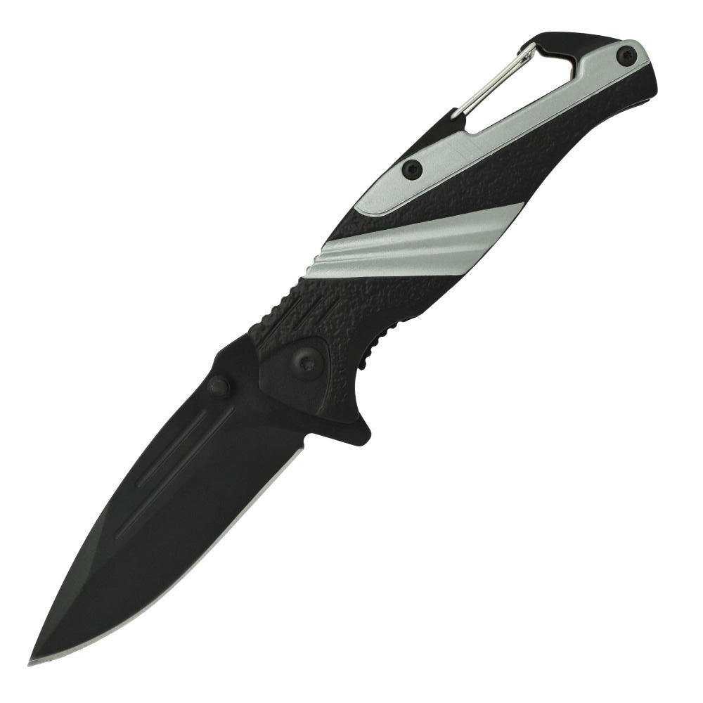 Striped 7" Tactical Knife Silver Knife - Tophatter Daily Deals