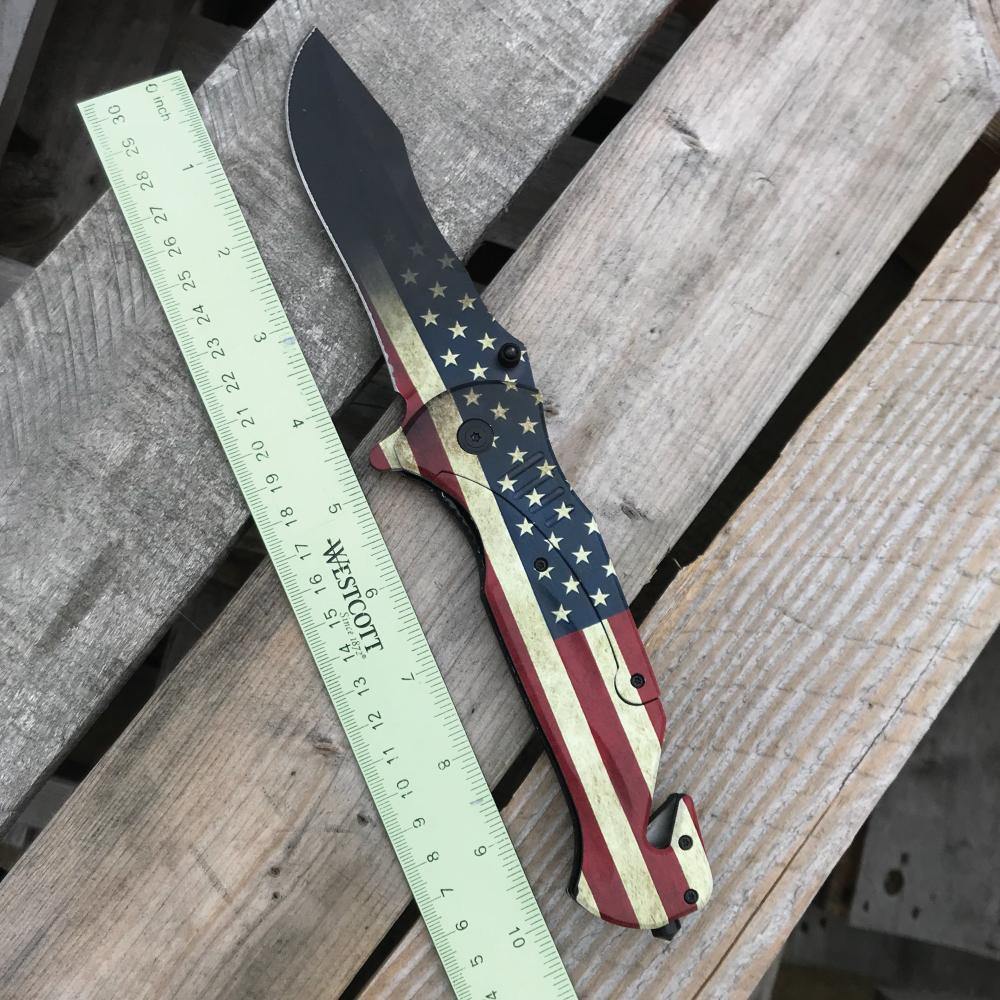 American Flag 10.5" Knife Knife - Tophatter Daily Deals