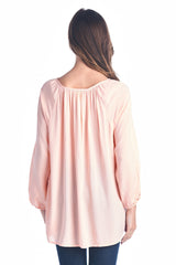 Women's Tassel Tie Loose Top Tops - Tophatter Daily Deals