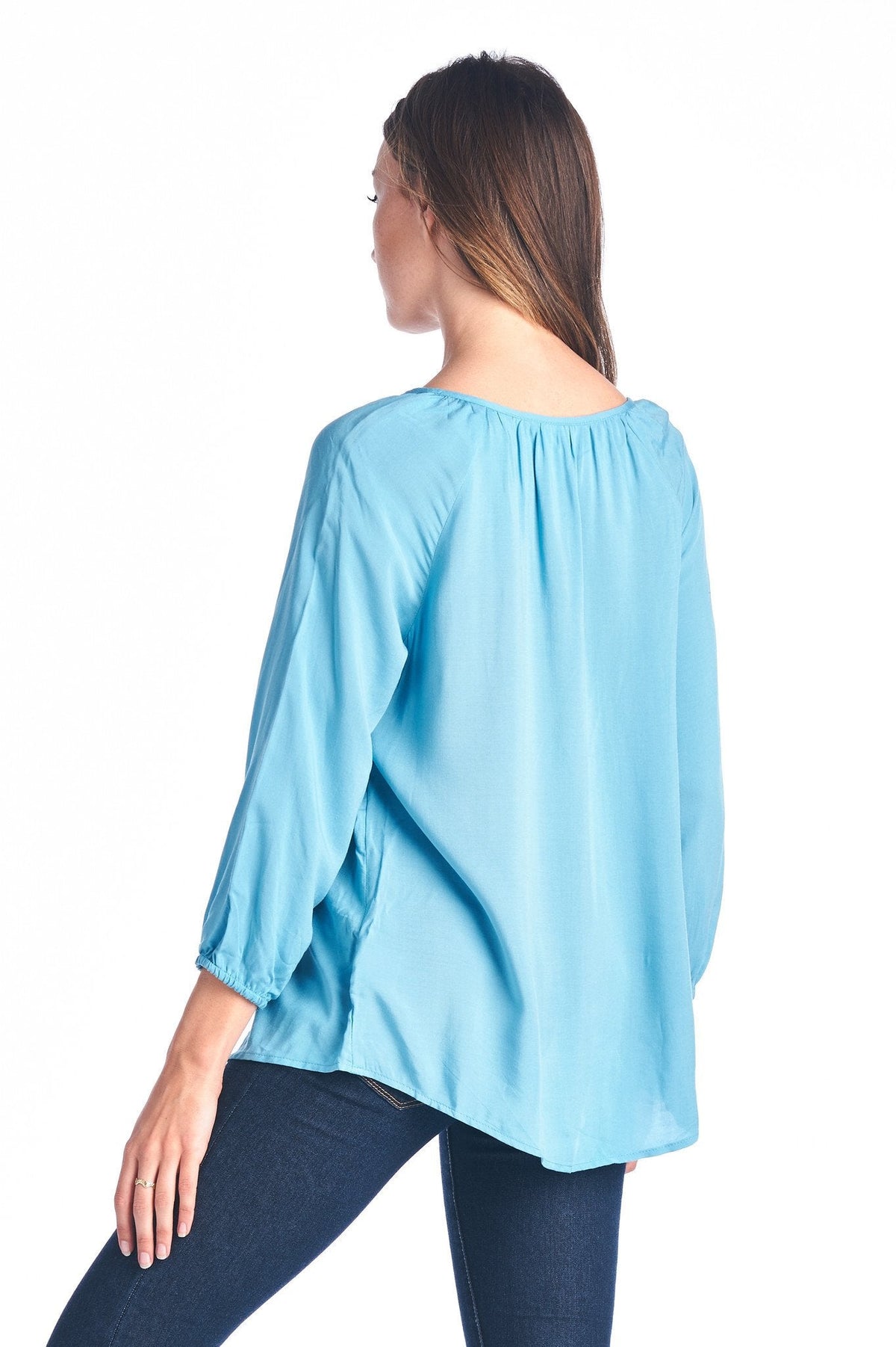 Women's Tassel Tie Loose Top Tops - Tophatter Daily Deals