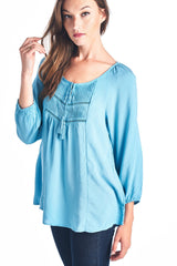 Women's Tassel Tie Loose Top Tops - Tophatter Daily Deals