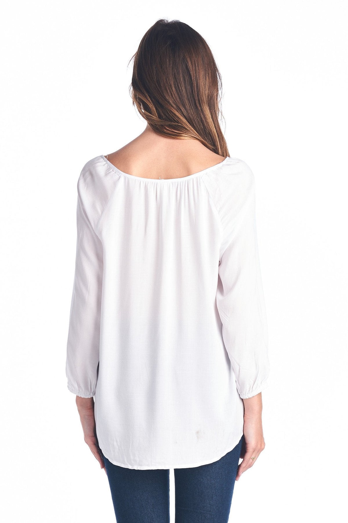 Women's Tassel Tie Loose Top Tops - Tophatter Daily Deals