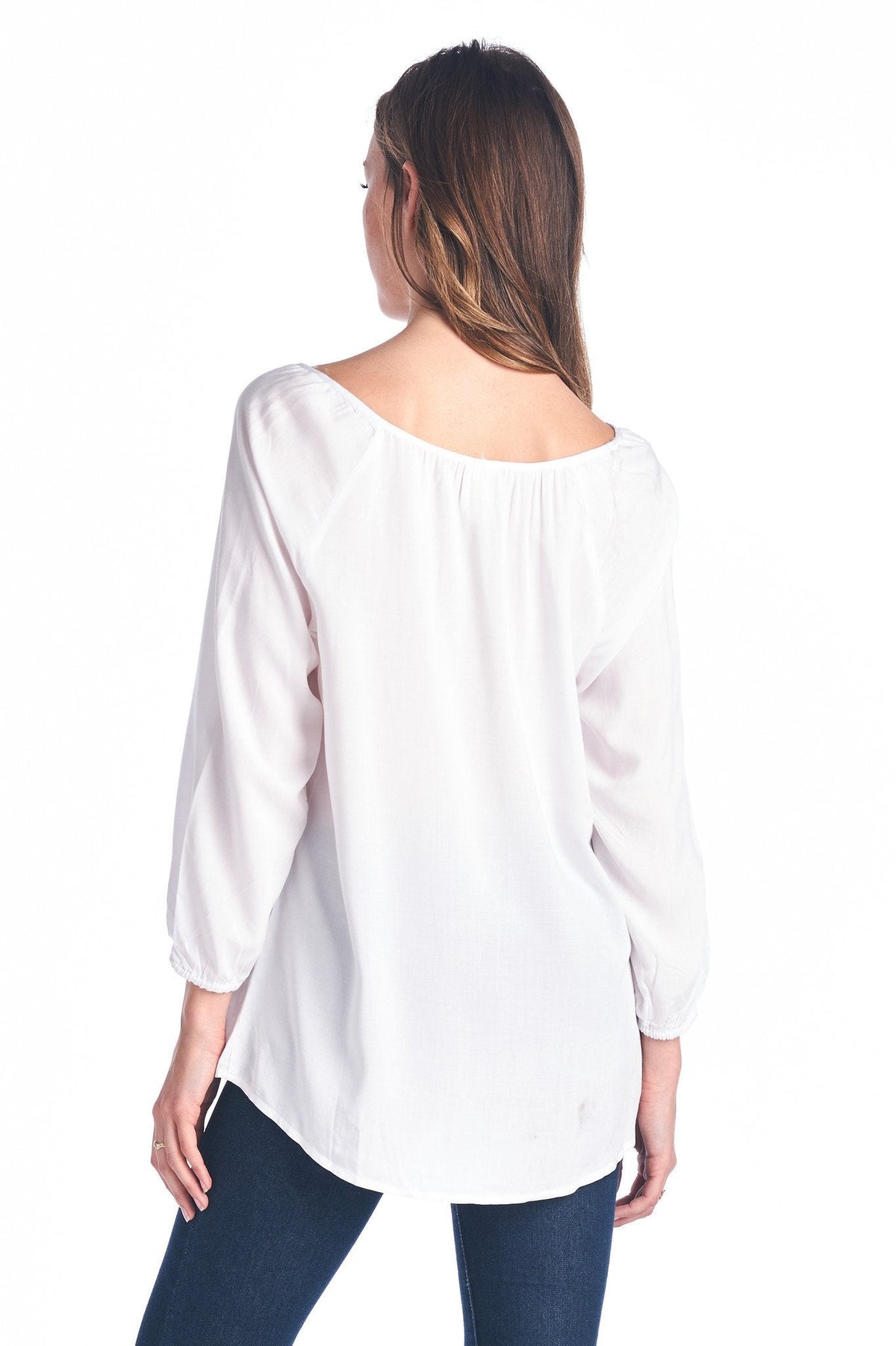 Women's Tassel Tie Loose Top Tops - Tophatter Daily Deals
