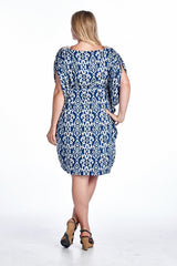 Women's Plus Size Ikat Printed Crochet Dress Plus Size / Dresses - Tophatter Daily Deals