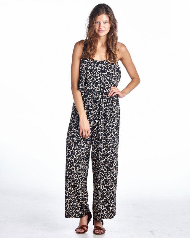Women's Sleeveless Jumpsuit with Ruffles and Elastic Waistline Black 20 Jumpsuit - Tophatter Daily Deals