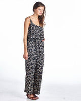 Women's Sleeveless Jumpsuit with Ruffles and Elastic Waistline Jumpsuit - Tophatter Daily Deals