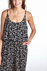 Women's Sleeveless Jumpsuit with Ruffles and Elastic Waistline Jumpsuit - Tophatter Daily Deals