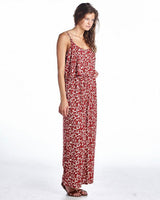 Women's Sleeveless Jumpsuit with Ruffles and Elastic Waistline Jumpsuit - Tophatter Daily Deals