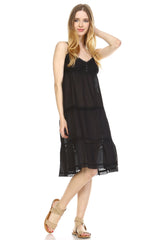 Women's Crochet Boho Dress Black 47 Dresses / Midi - Tophatter Daily Deals