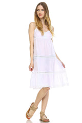 Women's Crochet Boho Dress White Dresses / Midi - Tophatter Daily Deals