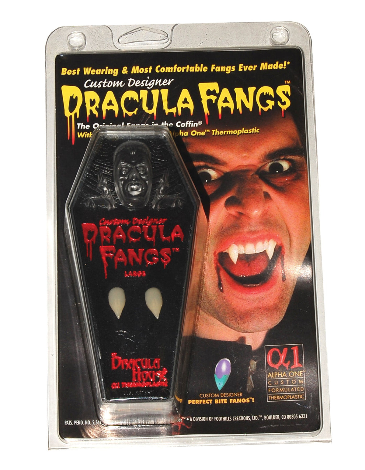 Fangs Carded Vampire Coffin Halloween Graveyard Decorations - Tophatter Daily Deals