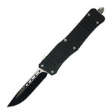 Automatic OTF Knife w/ Belt Clip Black Knife - Tophatter Daily Deals