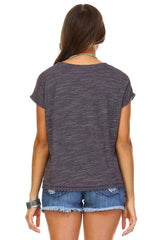 Women's Aztec Print Embroidered Trim Top Tops - Tophatter Daily Deals