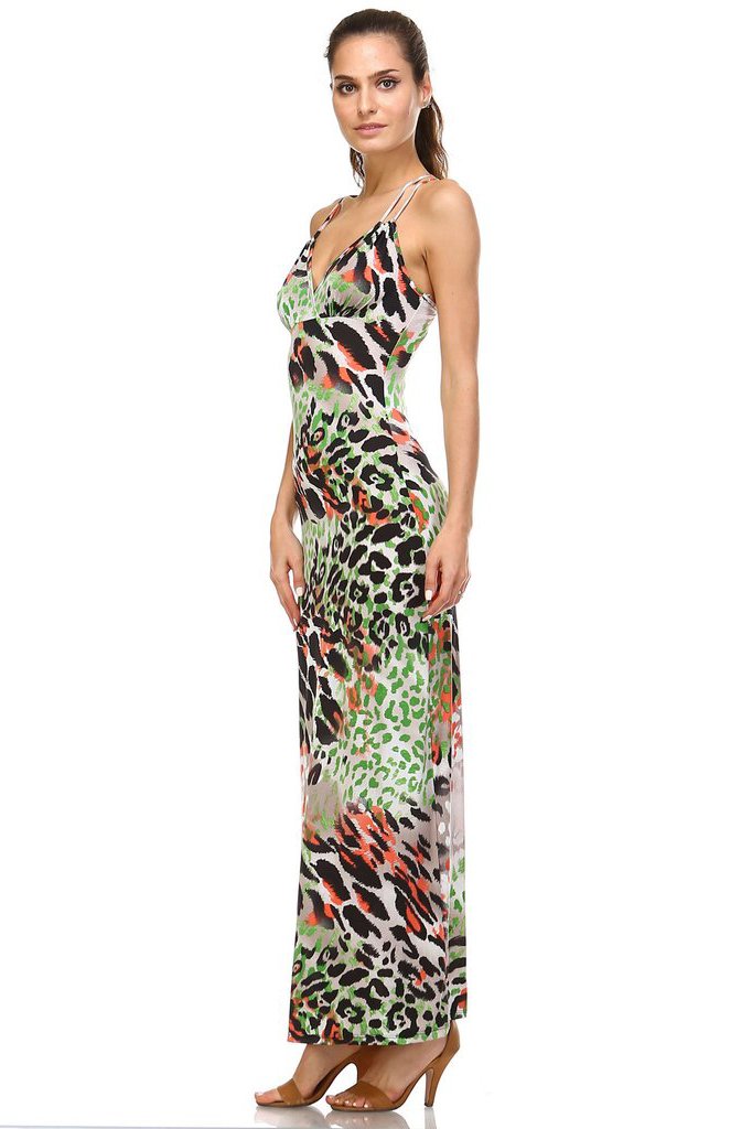 Women's Double Strap Cross-Back Maxi Tank Dress Dresses / Maxi - Tophatter Daily Deals