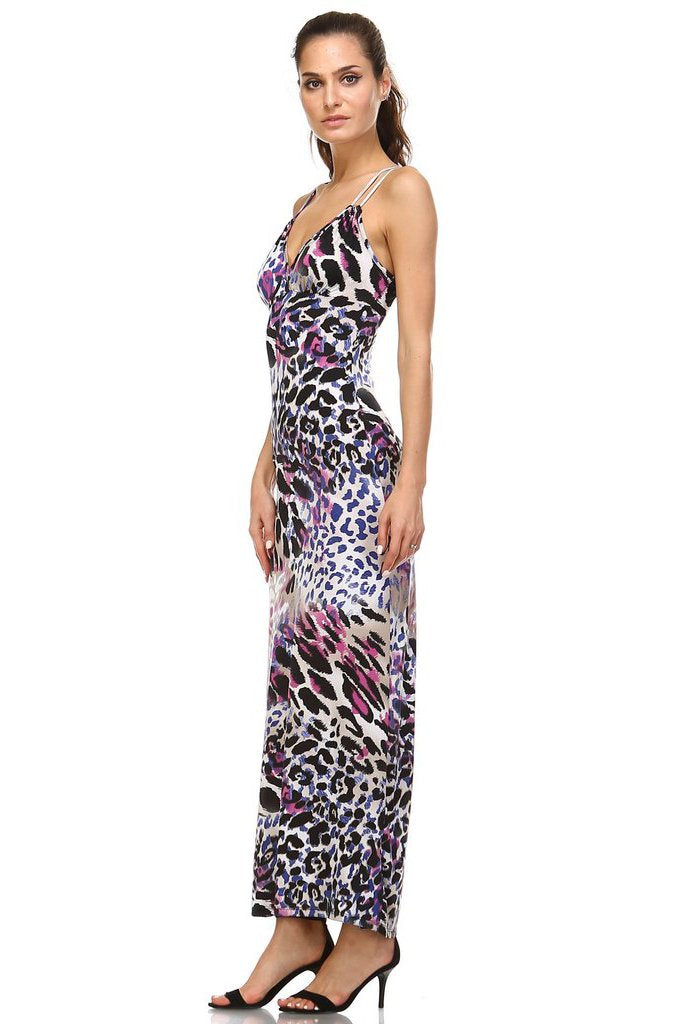 Women's Double Strap Cross-Back Maxi Tank Dress Dresses / Maxi - Tophatter Daily Deals