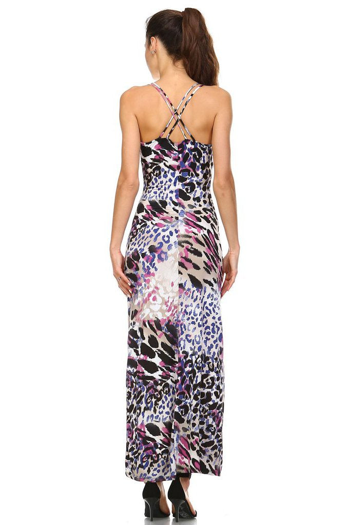 Women's Double Strap Cross-Back Maxi Tank Dress Dresses / Maxi - Tophatter Daily Deals