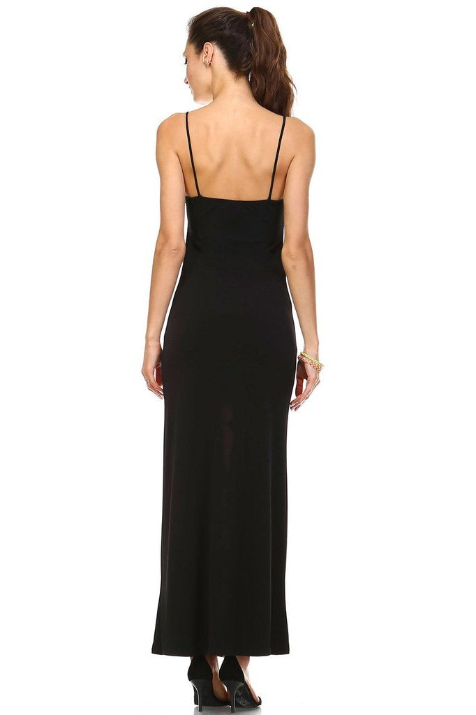 Women's Printed Contrast Maxi Tank Dress Dresses / Maxi - Tophatter Daily Deals