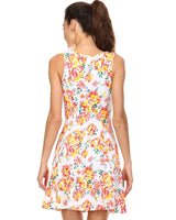 Women's Floral Printed Skater Dress Dresses / Mini - Tophatter Daily Deals
