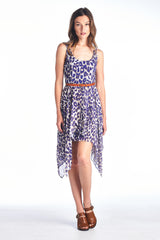 Women's Hi Low Dress with Waist Belt Purple 16 Dresses / Midi - Tophatter Daily Deals