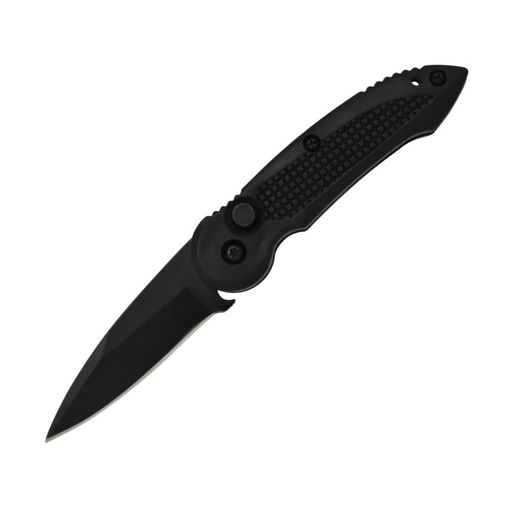 Spring Assisted 2" Knife Black Knife - Tophatter Daily Deals