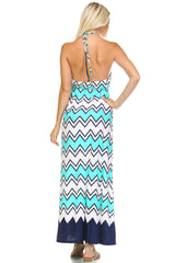 Women's Printed V-Neck Maxi Dress Dresses / Maxi - Tophatter Daily Deals