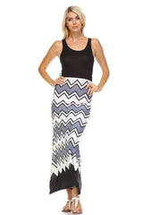 Women's Printed Maxi Dress Charcoal Black Dresses / Maxi - Tophatter Daily Deals