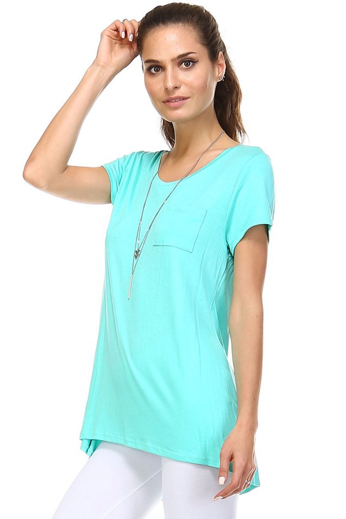 Women's Cap Sleeve Hi-Low Top Tops - Tophatter Daily Deals