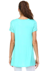 Women's Cap Sleeve Hi-Low Top Tops - Tophatter Daily Deals
