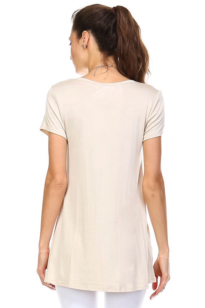 Women's Cap Sleeve Hi-Low Top Tops - Tophatter Daily Deals