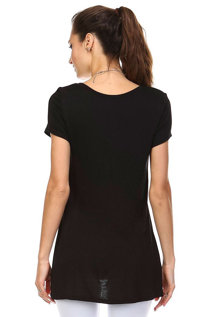 Women's Cap Sleeve Hi-Low Top Tops - Tophatter Daily Deals