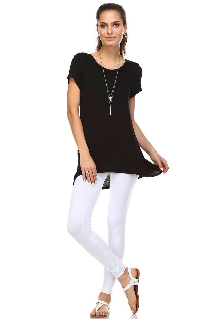 Women's Cap Sleeve Hi-Low Top Tops - Tophatter Daily Deals
