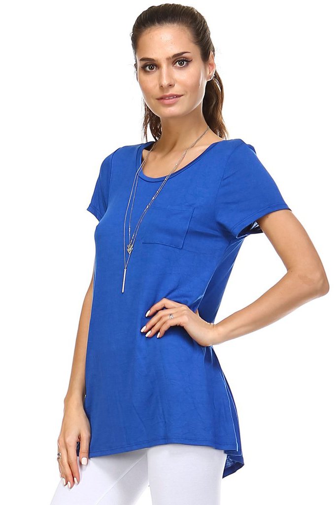Women's Cap Sleeve Hi-Low Top Tops - Tophatter Daily Deals