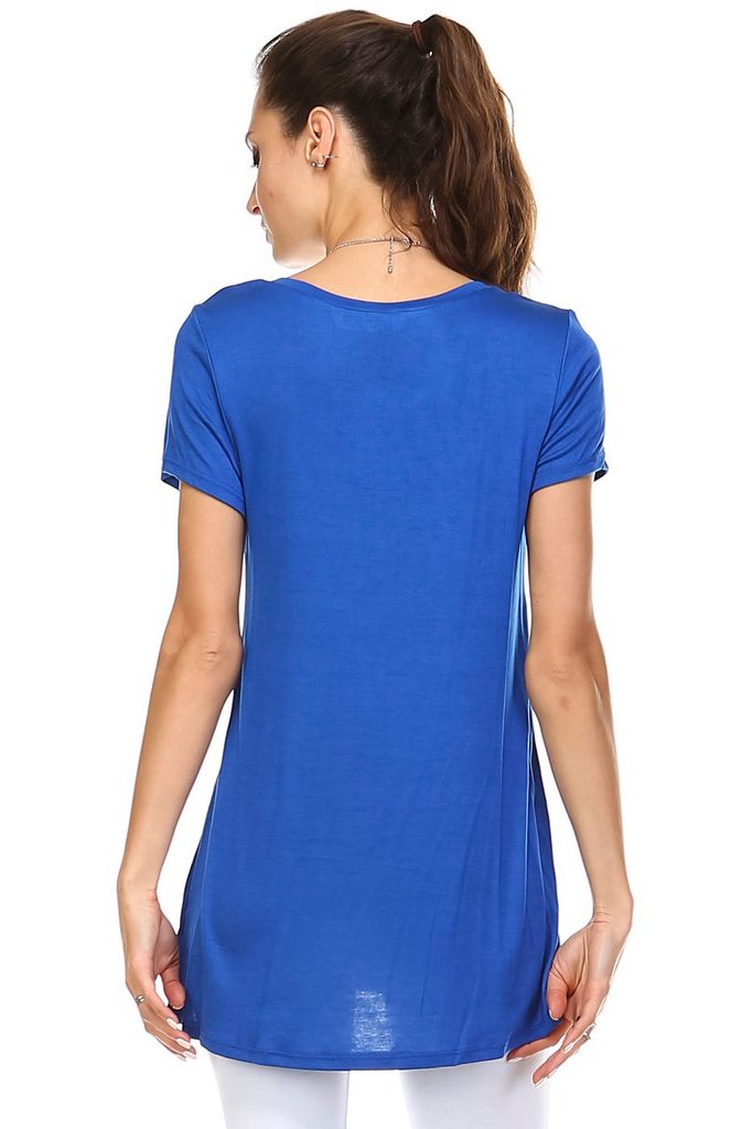 Women's Cap Sleeve Hi-Low Top Tops - Tophatter Daily Deals